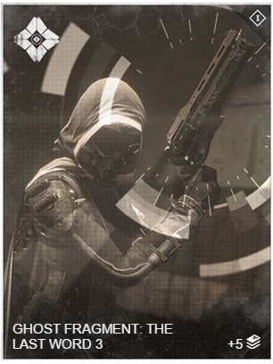 Ghost Fragment: The Last Word 3 (Grimoire Card)